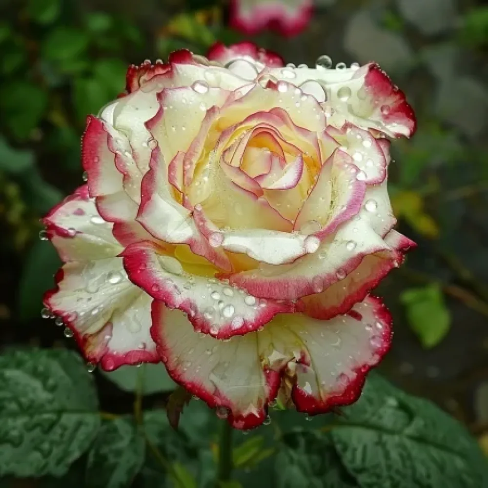 Róża Creamy Fiery Ray – z gołym korzeniem