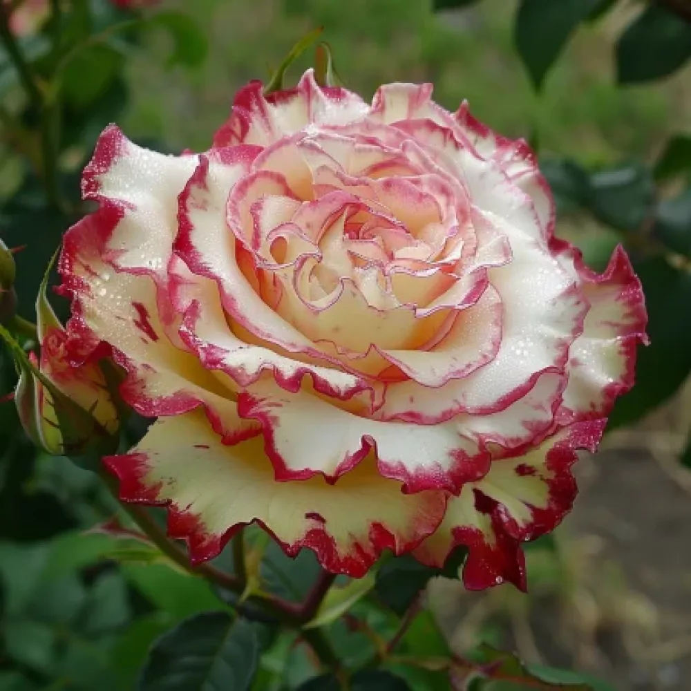 Róża Creamy Fiery Ray – z gołym korzeniem