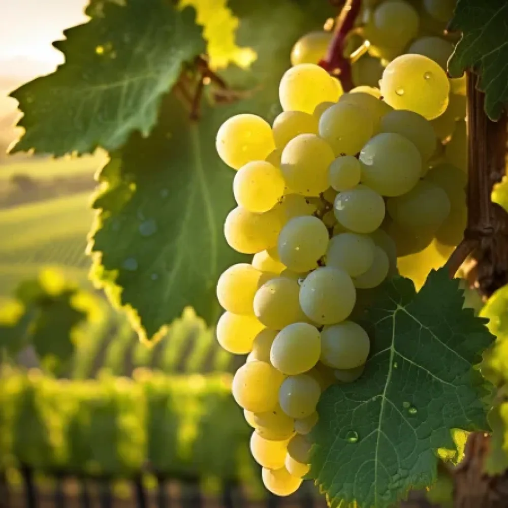 Winorośl odmiana Chardonnay - biała winna, wczesna