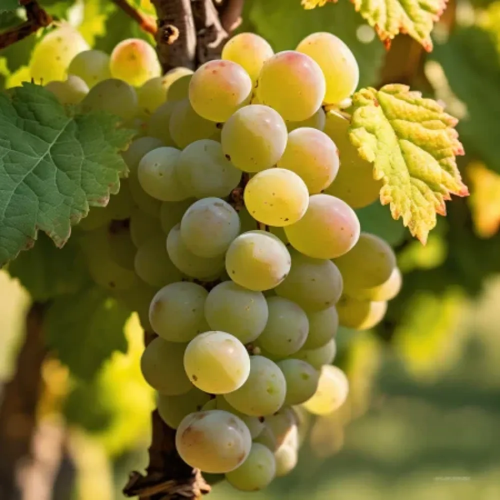 Winorośl odmiany Traminer – biała winna, wcześnie dojrzewająca